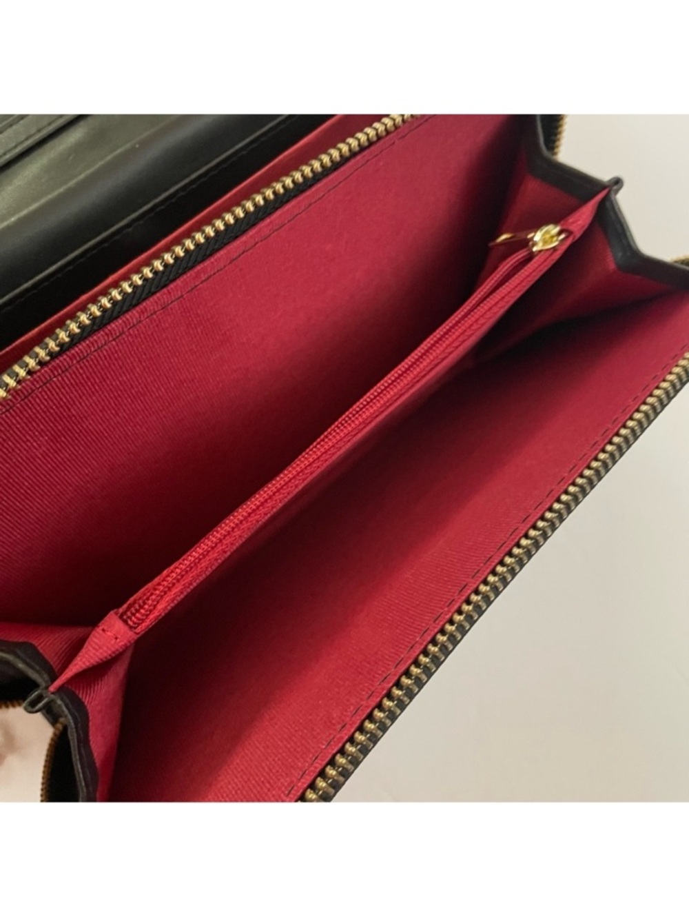 Black Quilted Leather Crossbody with Gold Chain - Picture 8 of 16